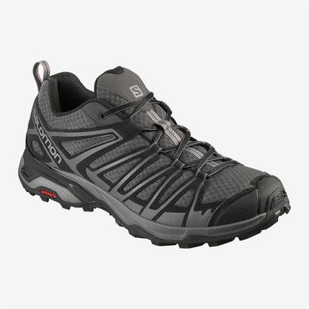 Salomon X ULTRA 3 PRIME Mens Hiking Shoes Grey UK UNWO